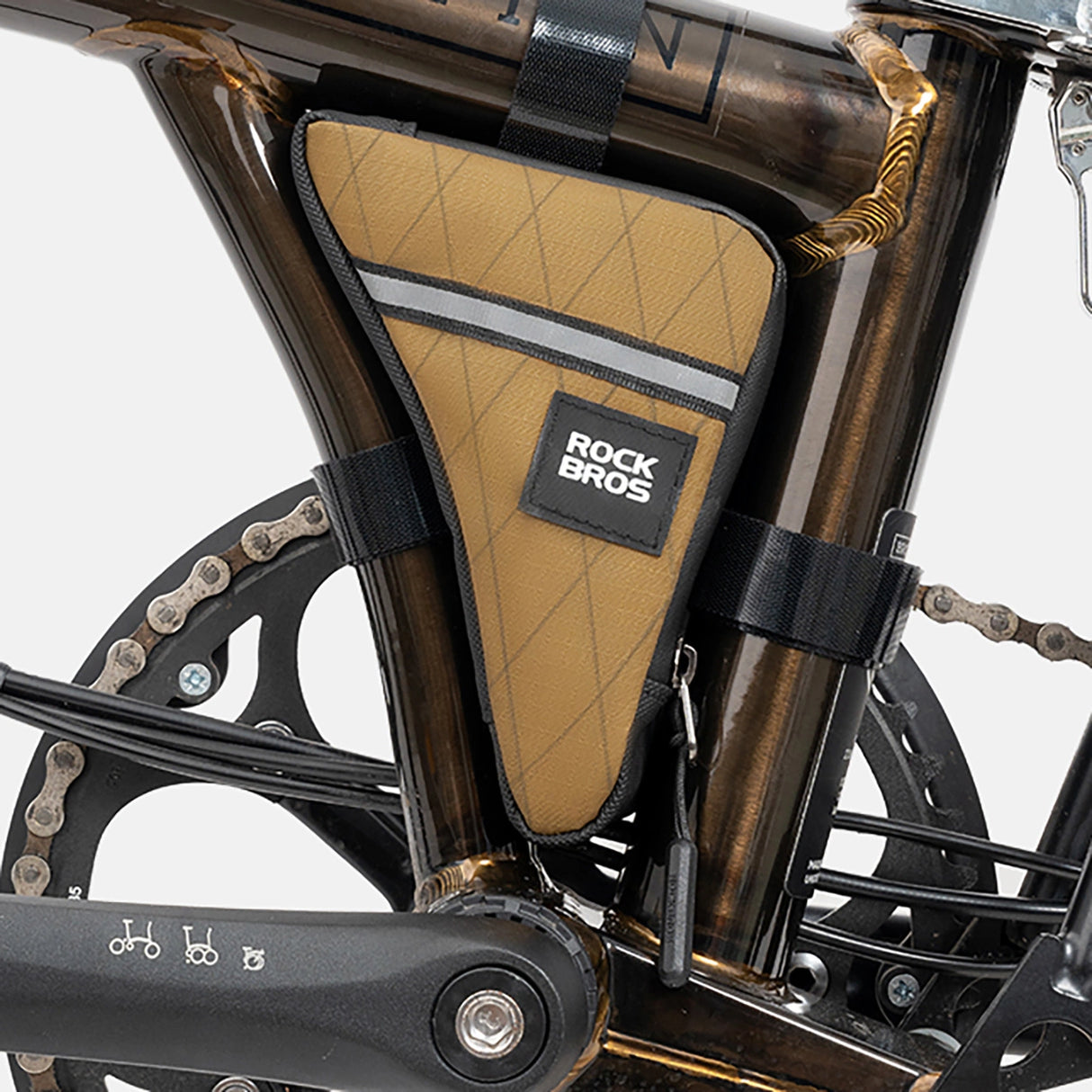 Rockbros Triangle Bike Frame Bag 0,3l - Brunt