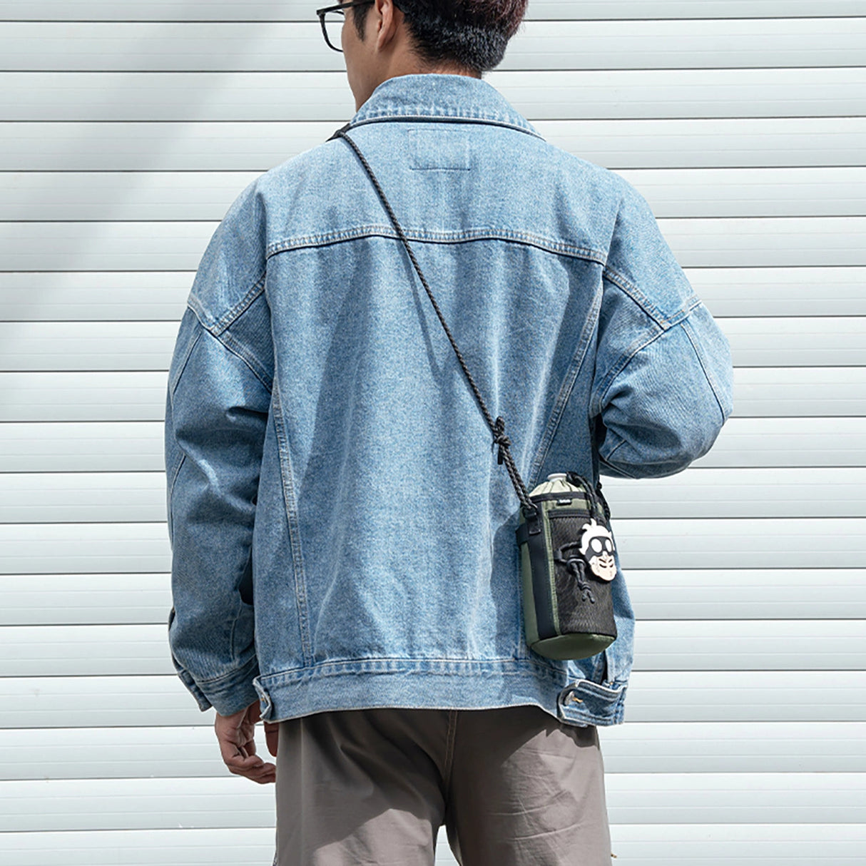 Rockbros Travel Bottle Bag med skulderrem 1l - Grøn