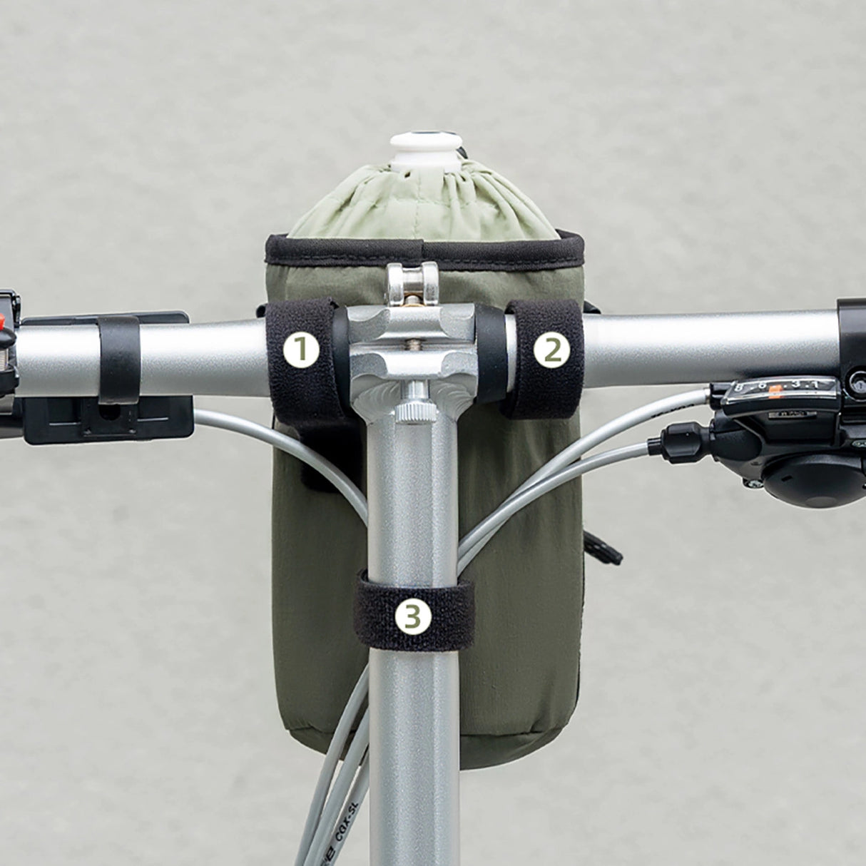 Rockbros Travel Bottle Bag med skulderrem 1l - Grøn