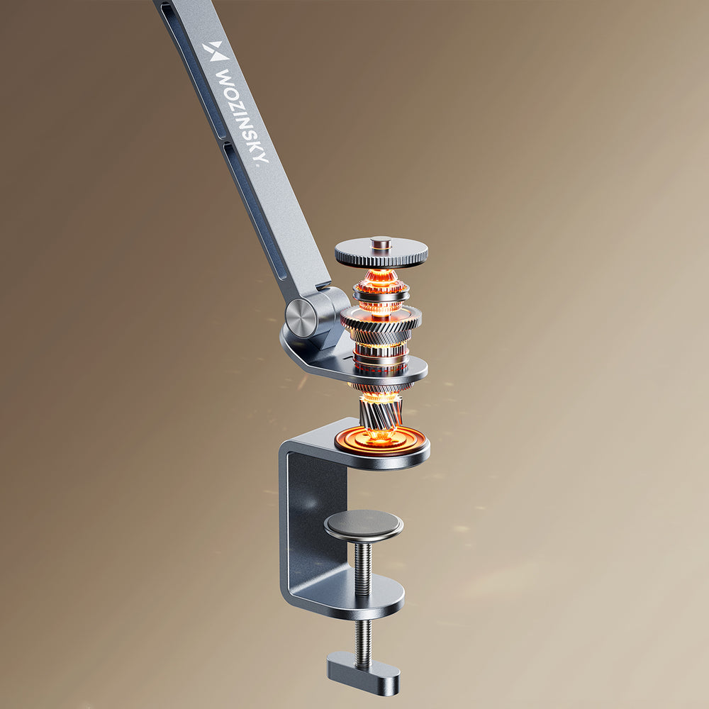 Wozinsky WTY0YS1 magnetholder, 360° drejelig, fast, til telefon og tablet - grå