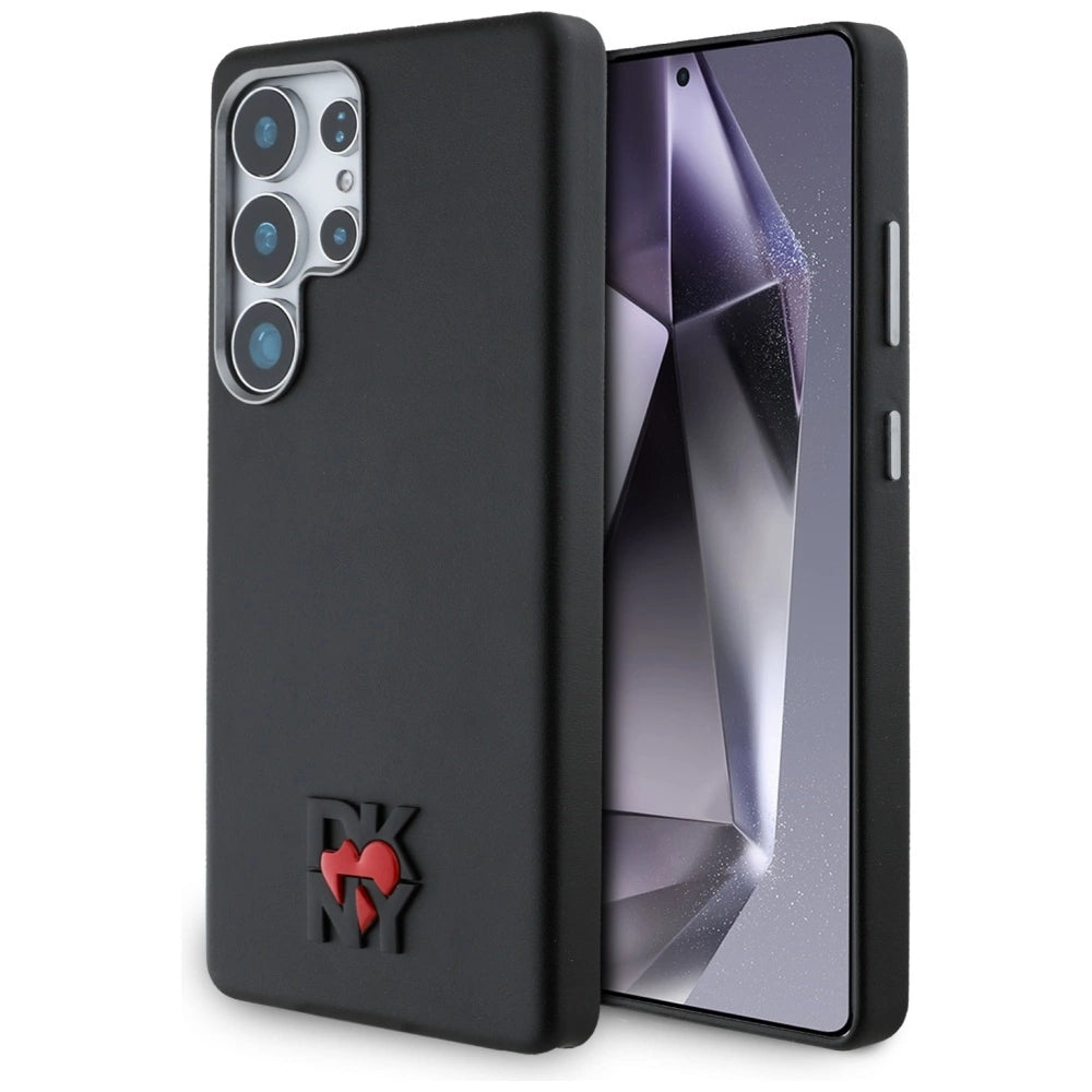 DKNY læder Heart of NY Case til Samsung Galaxy S25 Ultra - sort