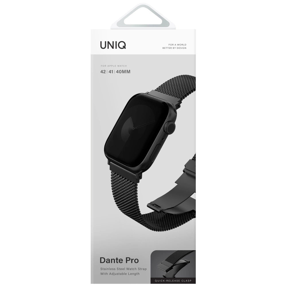 Uniq Dante Pro Apple Watch Strap 40/41/42mm Rustfrit stål - Grafit