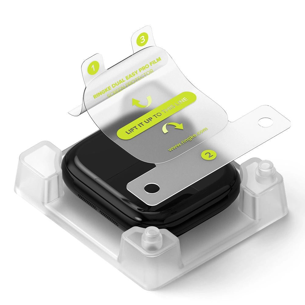 Ringke Dual Easy Pro 2-pack beskyttende film til Apple Watch 10 46 mm - gennemsigtig