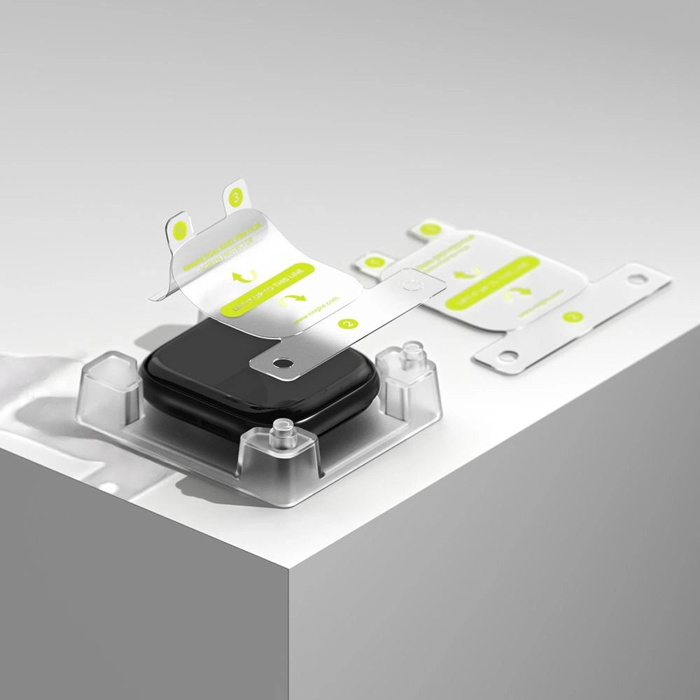 Ringke Dual Easy Pro 2-pack beskyttende film til Apple Watch 10 42 mm - gennemsigtig