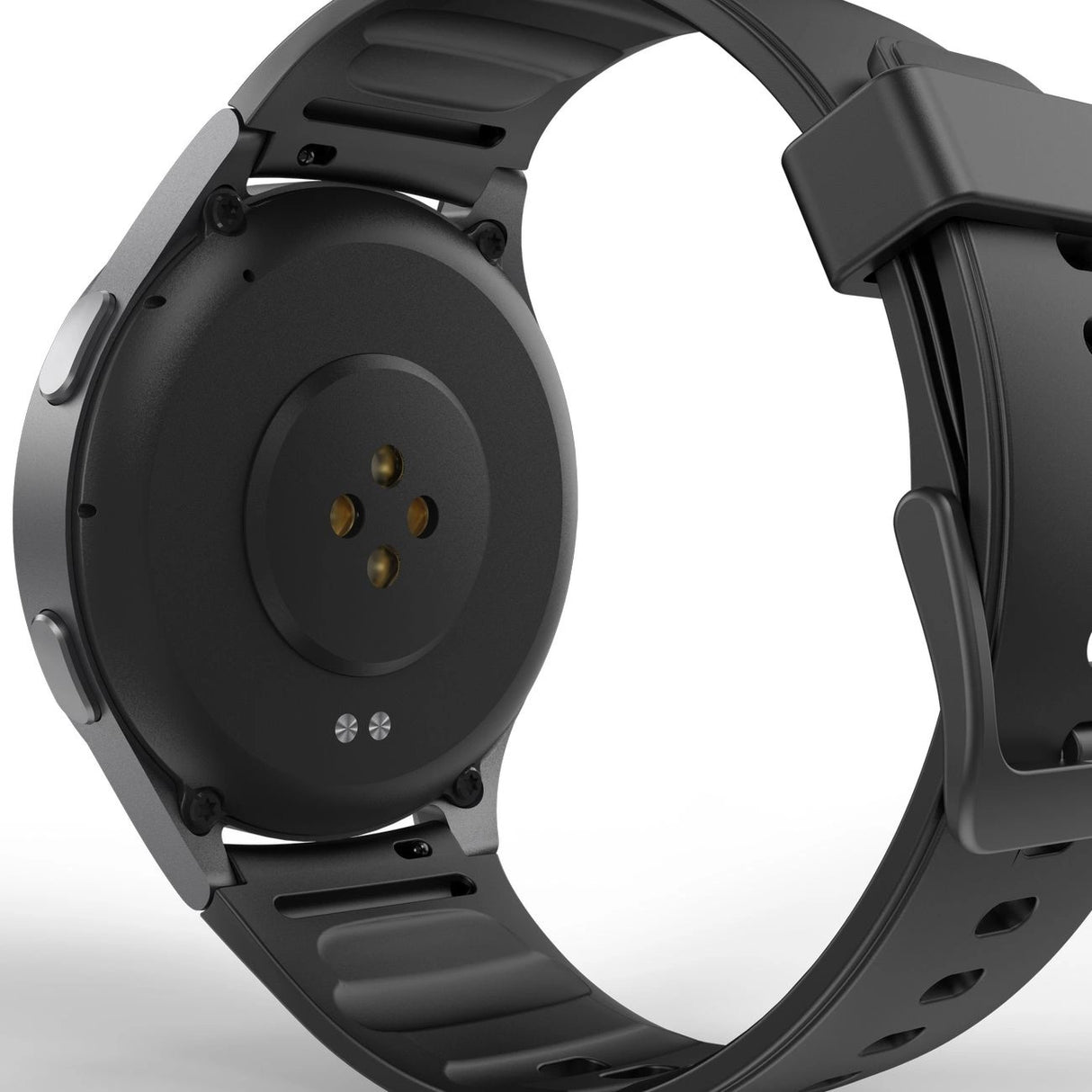 Hama 8900 GPS AMOLED Smartwatch 1,43" med silikonrem - sort