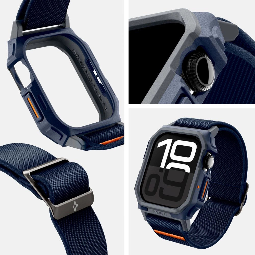 Spigen Lite Fit "Pro" Strap til Apple Watch 10 46mm - Navy Blue