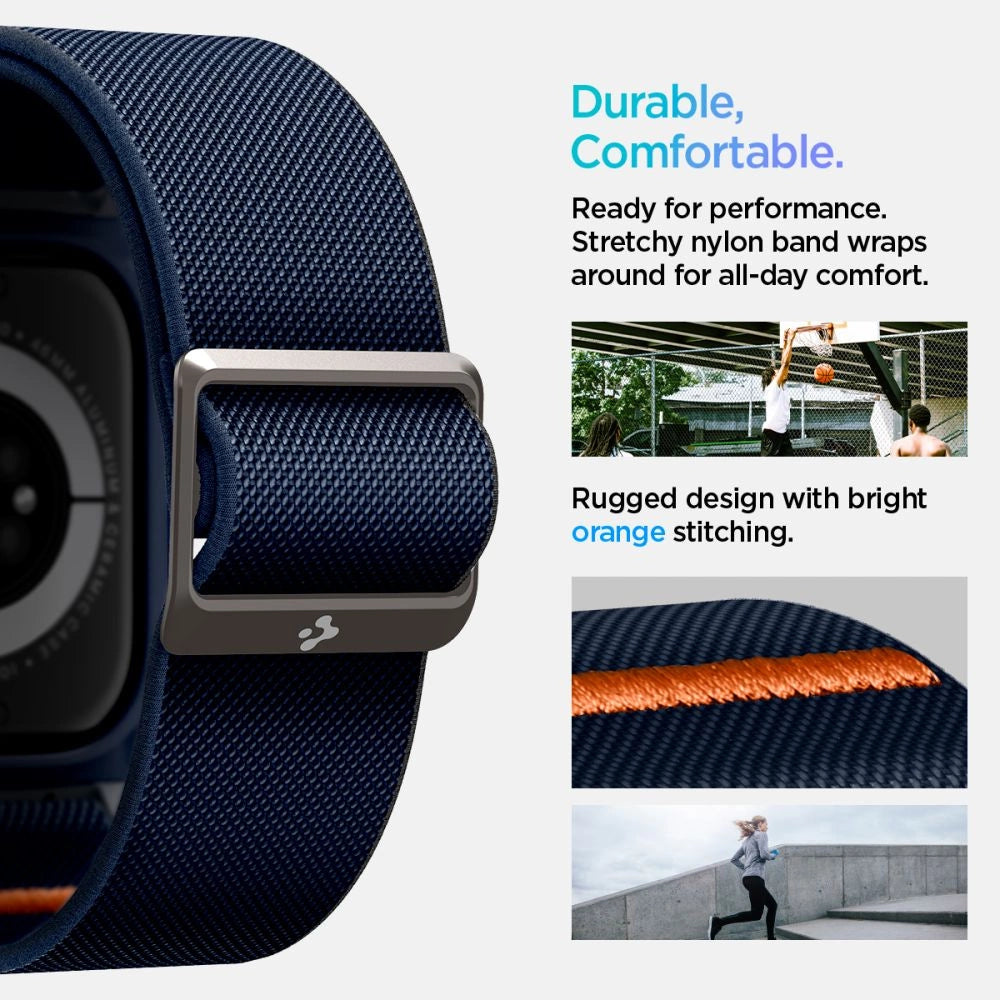 Spigen Lite Fit "Pro" Strap til Apple Watch 10 46mm - Navy Blue