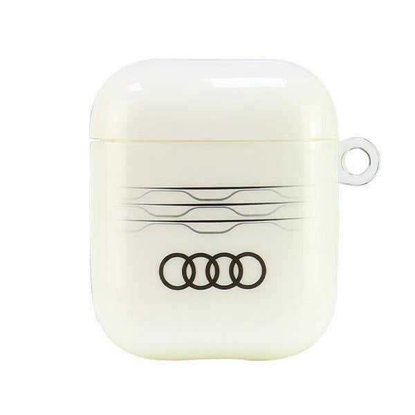 Audi IML Geometric Pattern Case til AirPods 1 / 2 - Hvid