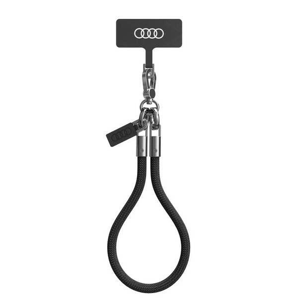 Audi Crossbody Lanyard Universal 28 cm x 8 mm - sort