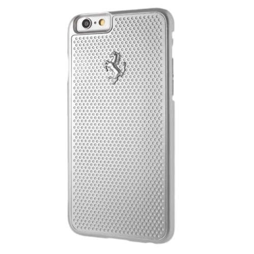 Ferrari Perforeret Aluminium Case til iPhone 6 / 6S - sølv