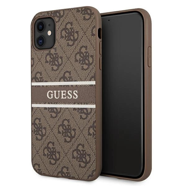 Guess 4G Stripe case til iPhone 11 / Xr 6.1" - brun