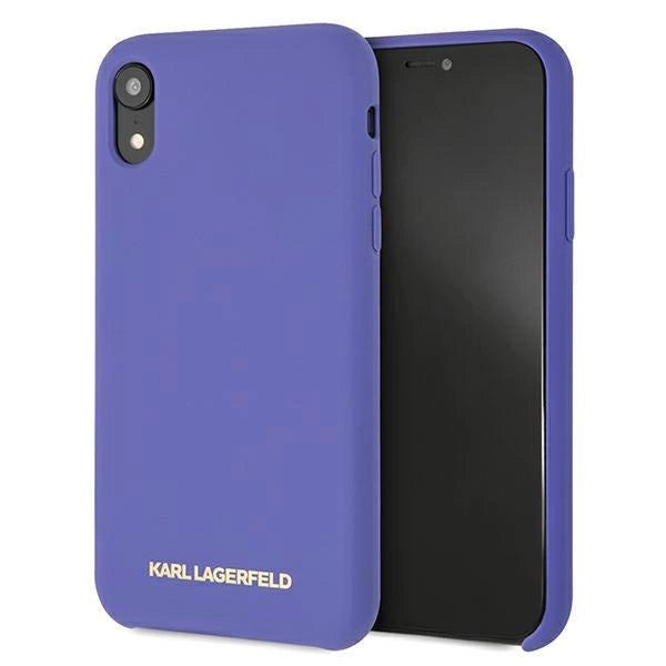 Karl Lagerfeld iPhone Xr-foderalsæske af silikone - lilla