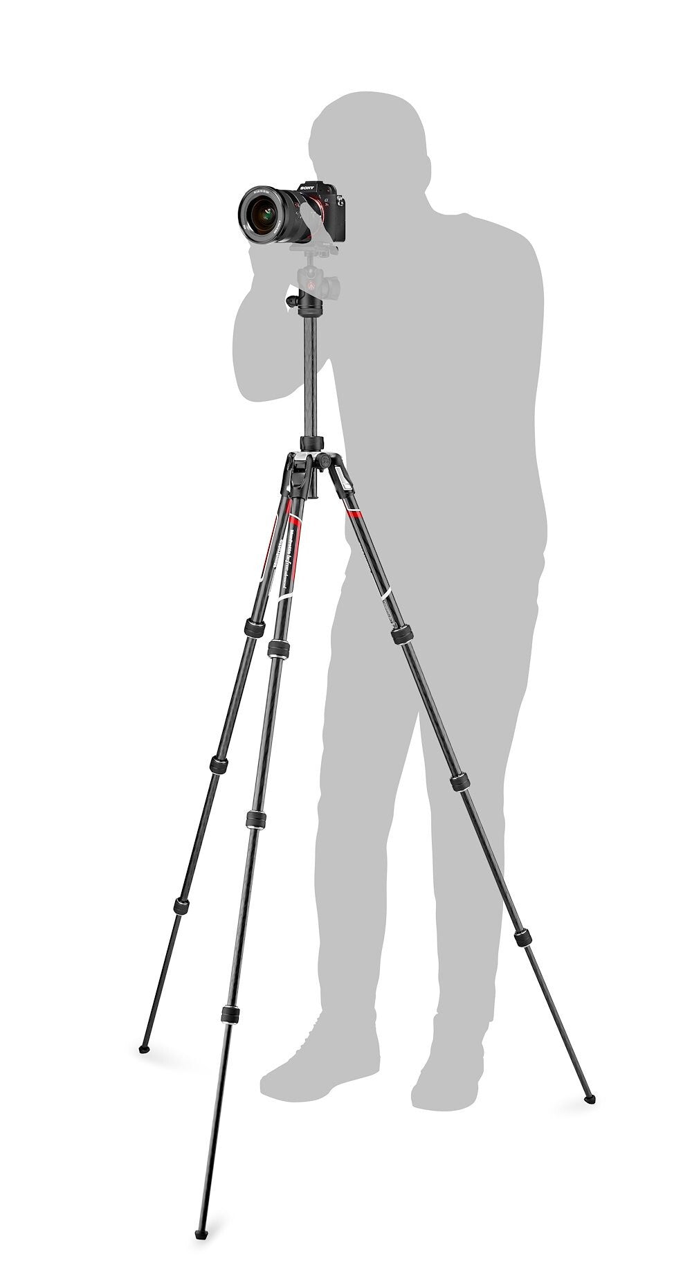 Manfrotto MKBFRTC4-BH kamerastativ Håndholdte videokameraer 3 ben Sort, Sølv