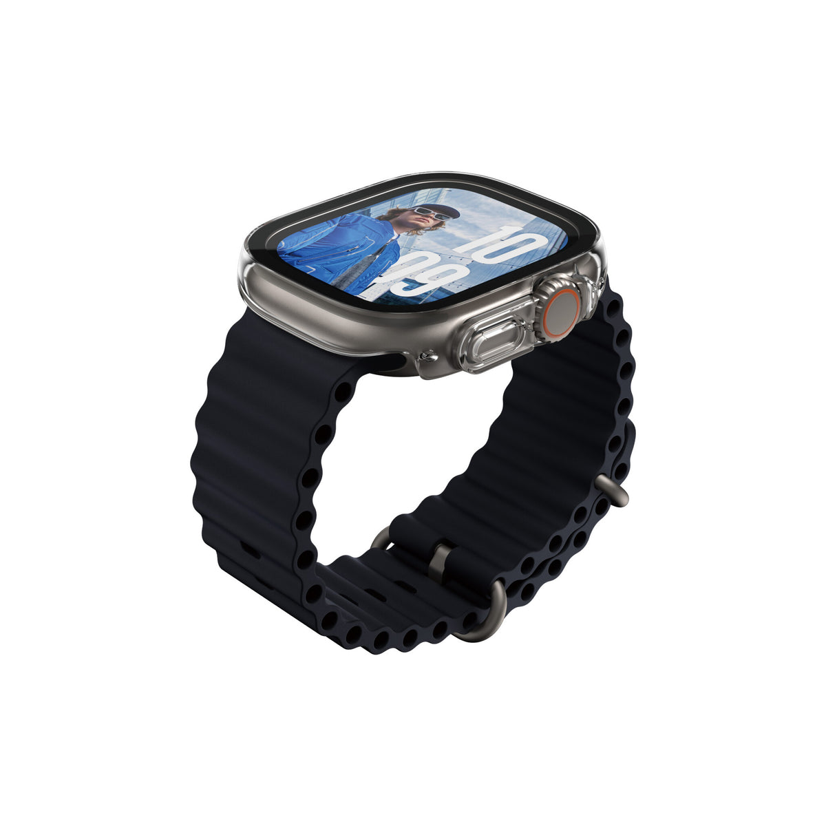 PanzerGlass Apple Watch Ultra 3/Ultra 2/Ultra 49mm - Screen Protector - Snappie Full Body Slim Transparent