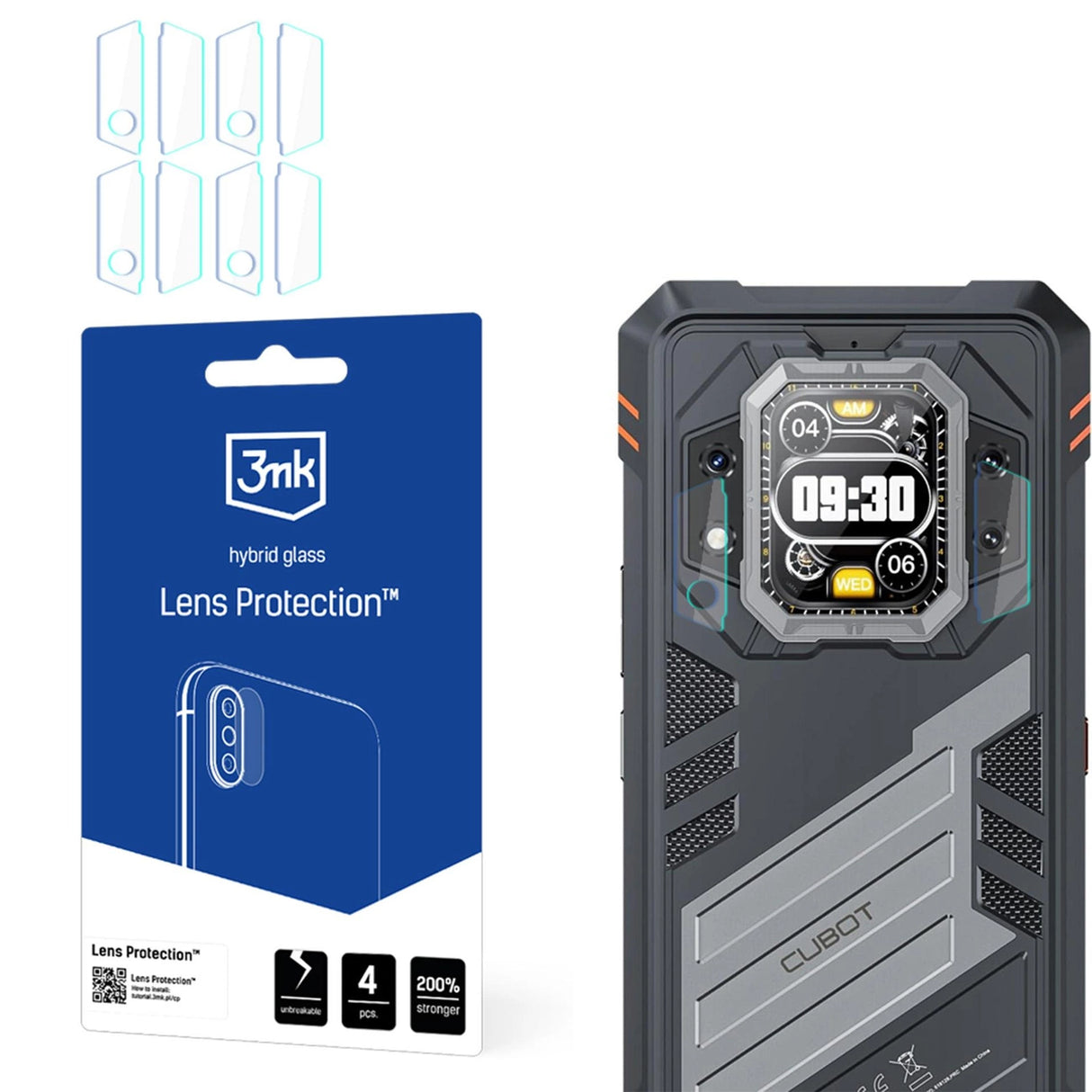 Camera Lens Glass 3mk Lens Protection til Cubot KingKong Star 2