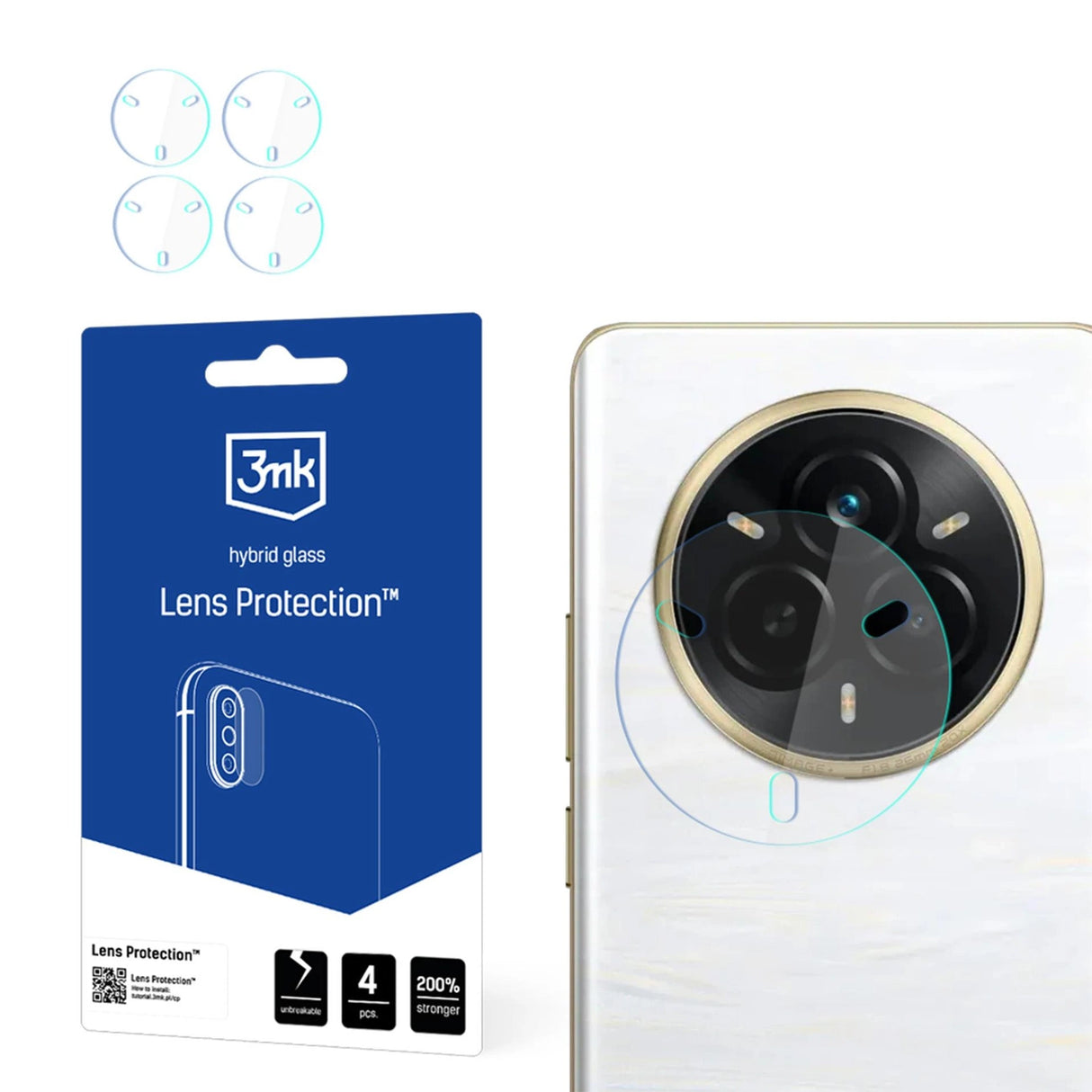 Kamera Lens Glass 3mk Lens Protection til Realme 14 Pro