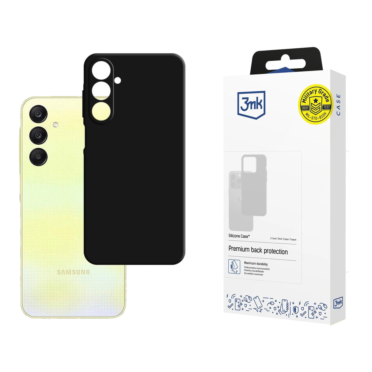 3mk Silicone Case til Samsung Galaxy A26 5G - sort