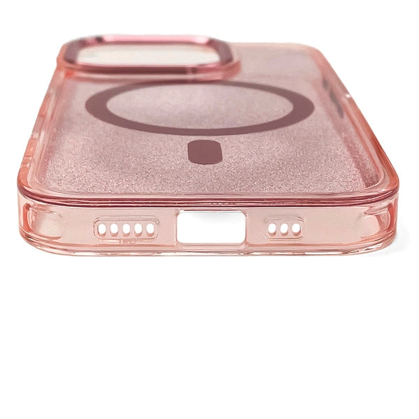 Glitter Case med MagSafe til Samsung Galaxy S25 Edge - Pink