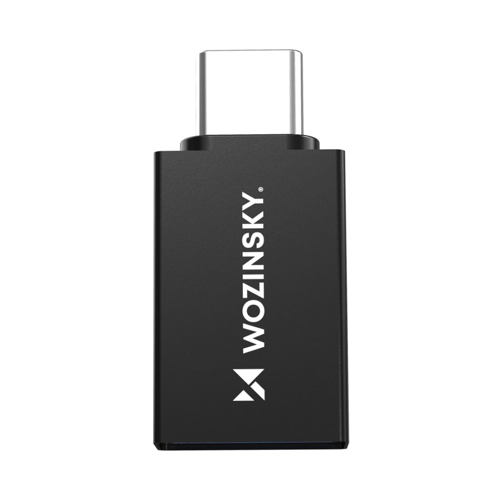 Wozinsky W10GY1S USB-C - USB-A 3.2 10Gb/s Adapter - sort