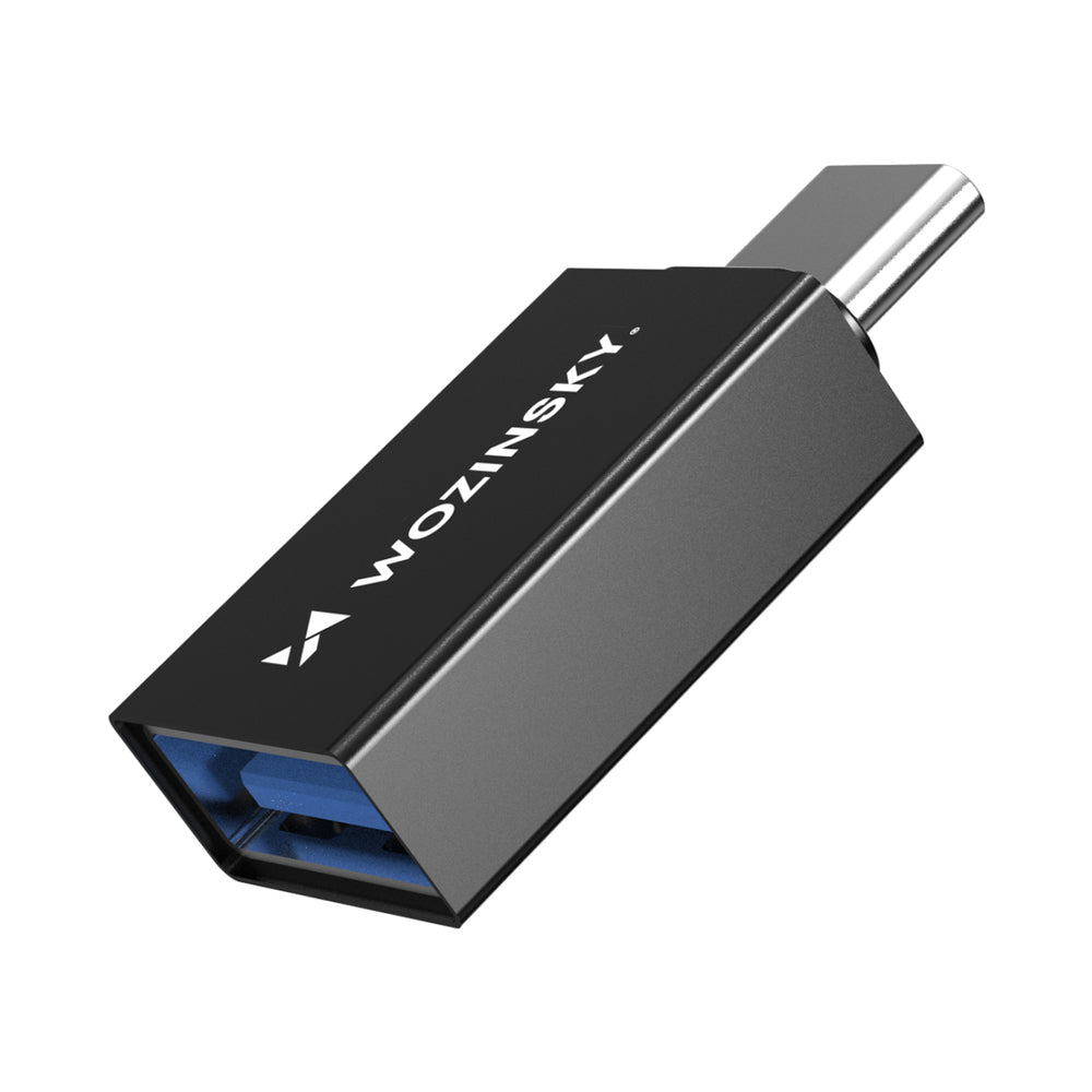 Wozinsky W10GY1S USB-C - USB-A 3.2 10Gb/s Adapter - sort