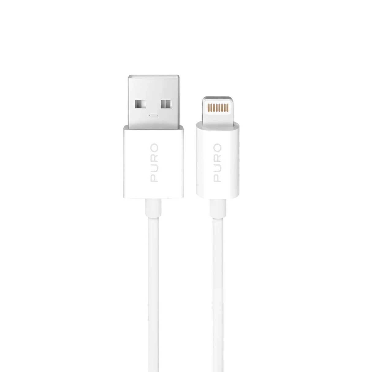 Puro TPE 12W USB-A - Lightning Cable 2m - hvid