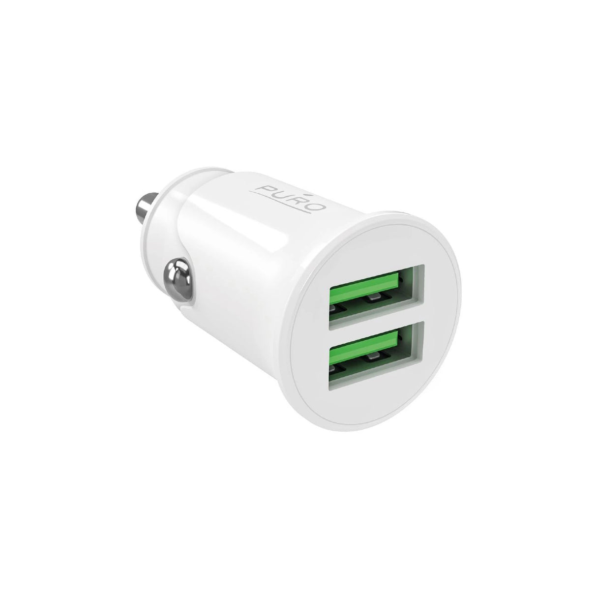 Puro Pro Lite Car Charger 2x USB-A 10W - hvid