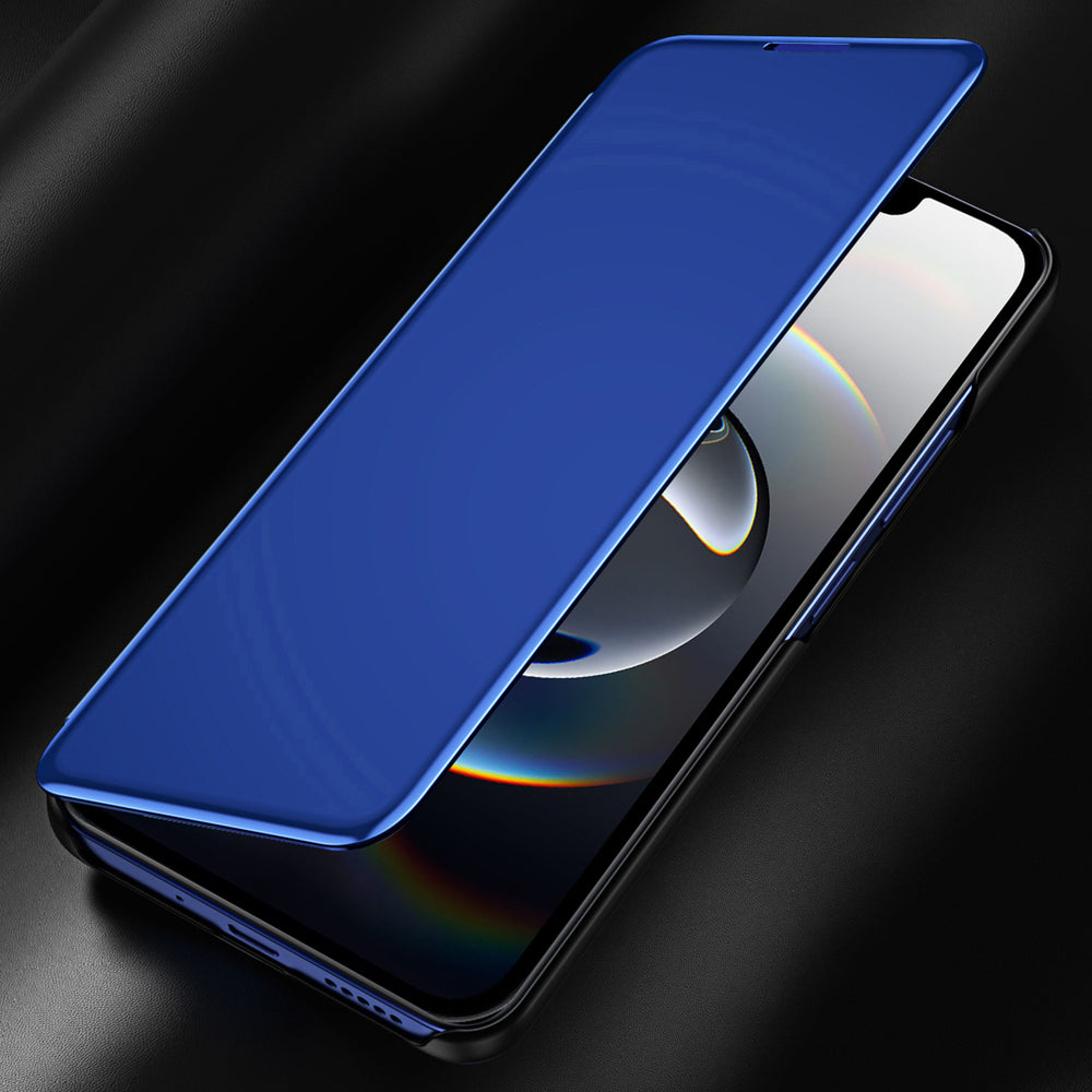 Clear View Case til iPhone 16e / 17e Flip Cover - Blå