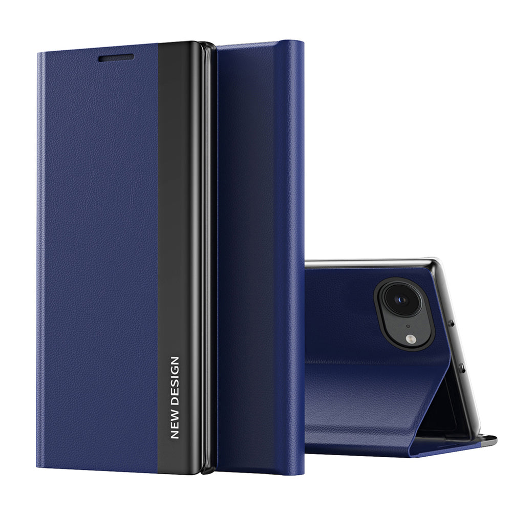 Sleep Case Pro til iPhone 16e / 17e med flap og stand - blå