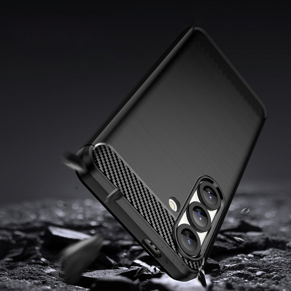 Carbon Case til Samsung Galaxy S25 Edge - sort