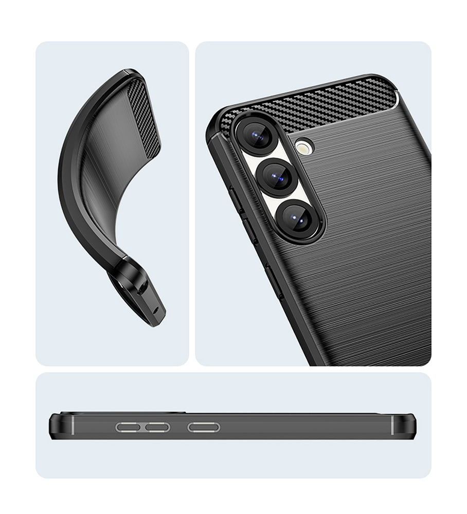 Carbon Case til Samsung Galaxy S25 Edge - sort