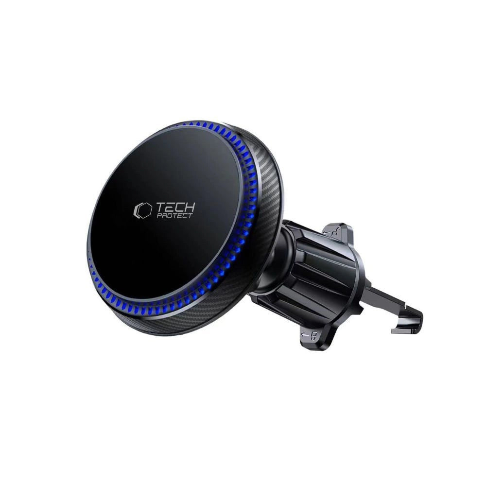 Tech-Protect MM15W-V4 Magnetisk MagSafe 15W Bilholder til cockpit / forrude / luftventil - sort