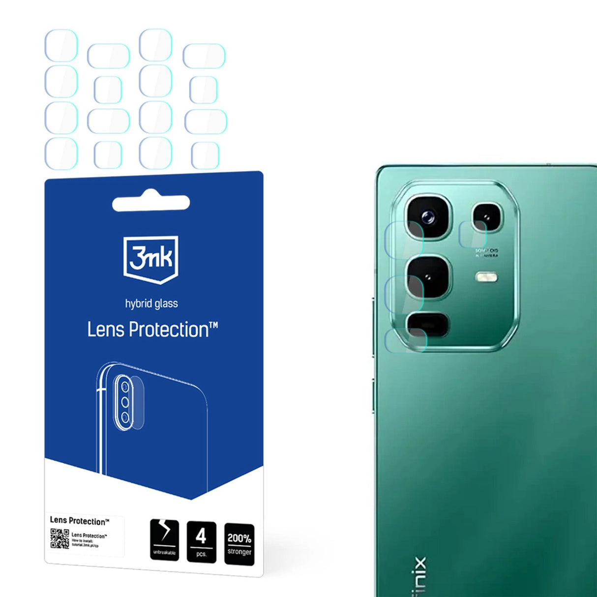 Kamera Lens Glass 3mk Lens beskyttelse til Infinix Note 50 / Note 50 Pro