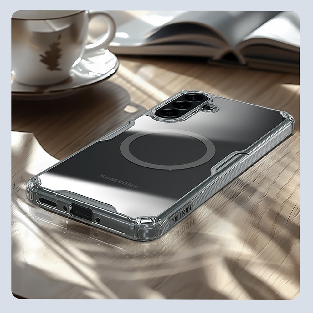 Nillkin Nature Pro Magnetic Case til Samsung Galaxy A56 5G - Gennemsigtig