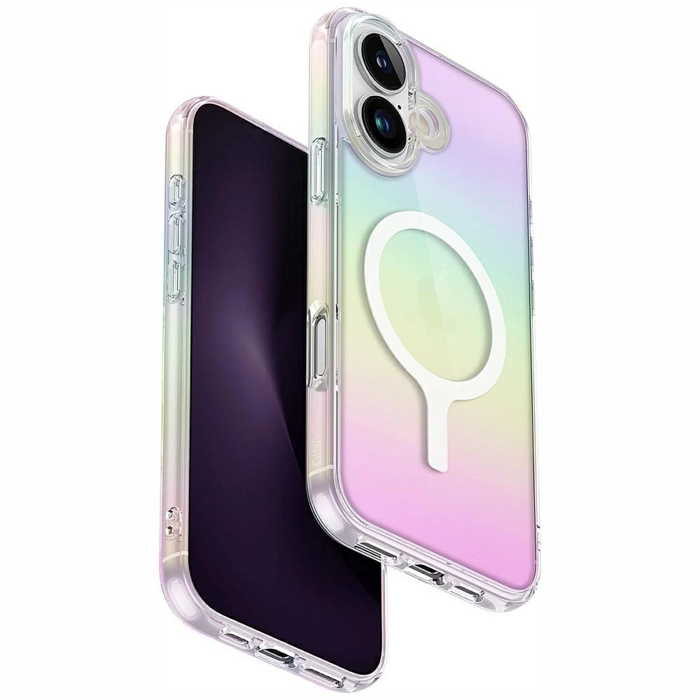 Uniq Iridescia Magclick opladningsfodral til iPhone 16 Plus - flerfarvet