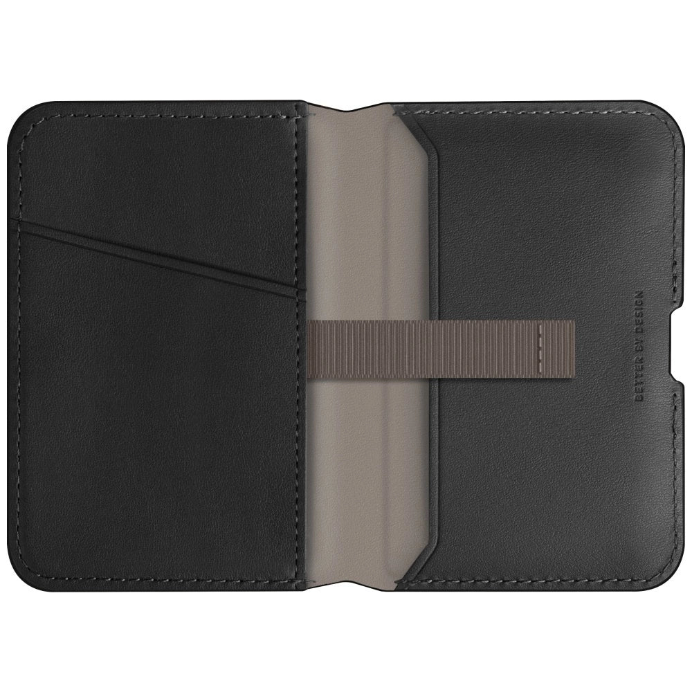 Uniq Lyden DS RFID Magnetic Wallet med telefonstativ - sort