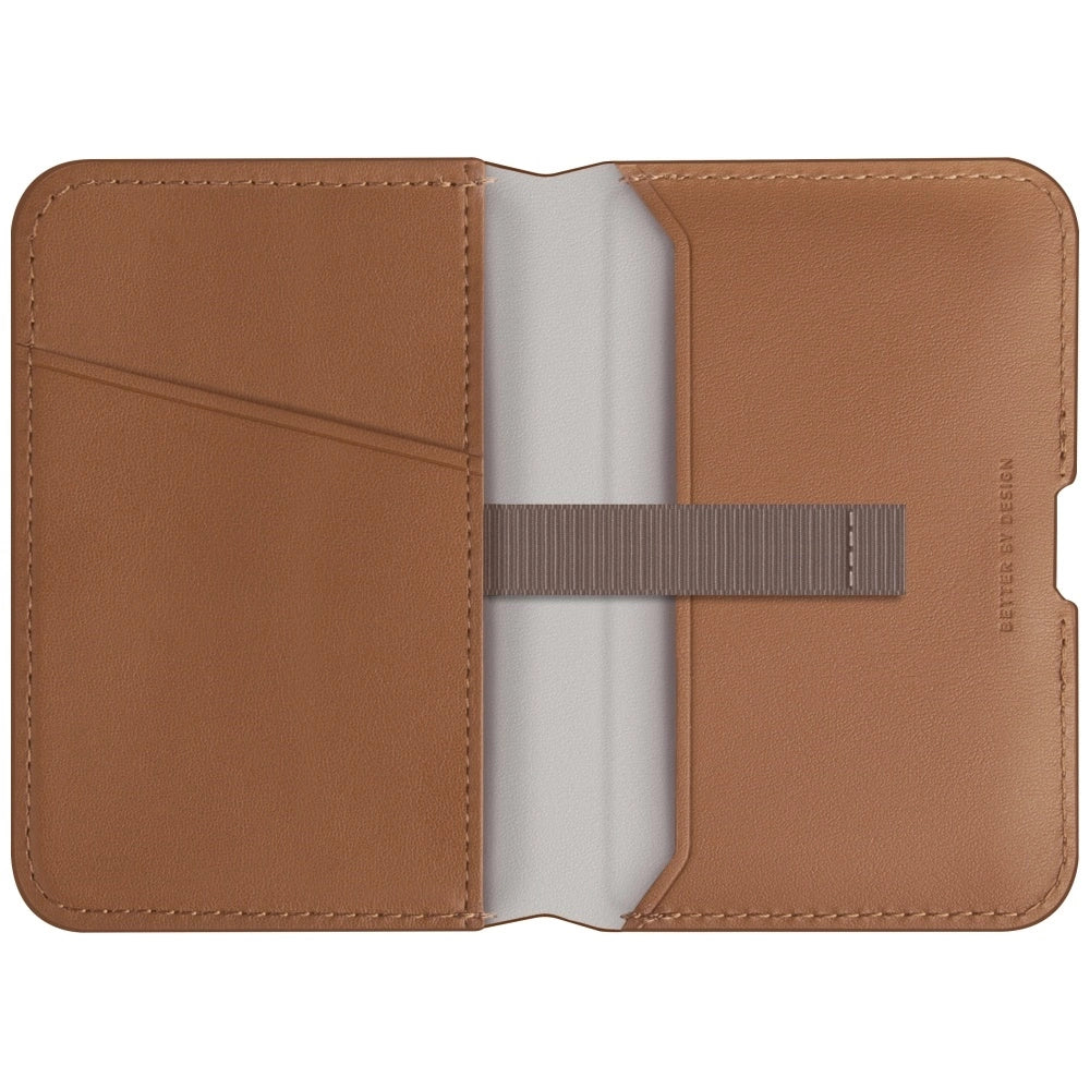 Uniq Lyden DS RFID Magnetic Wallet med telefonstativ - brun