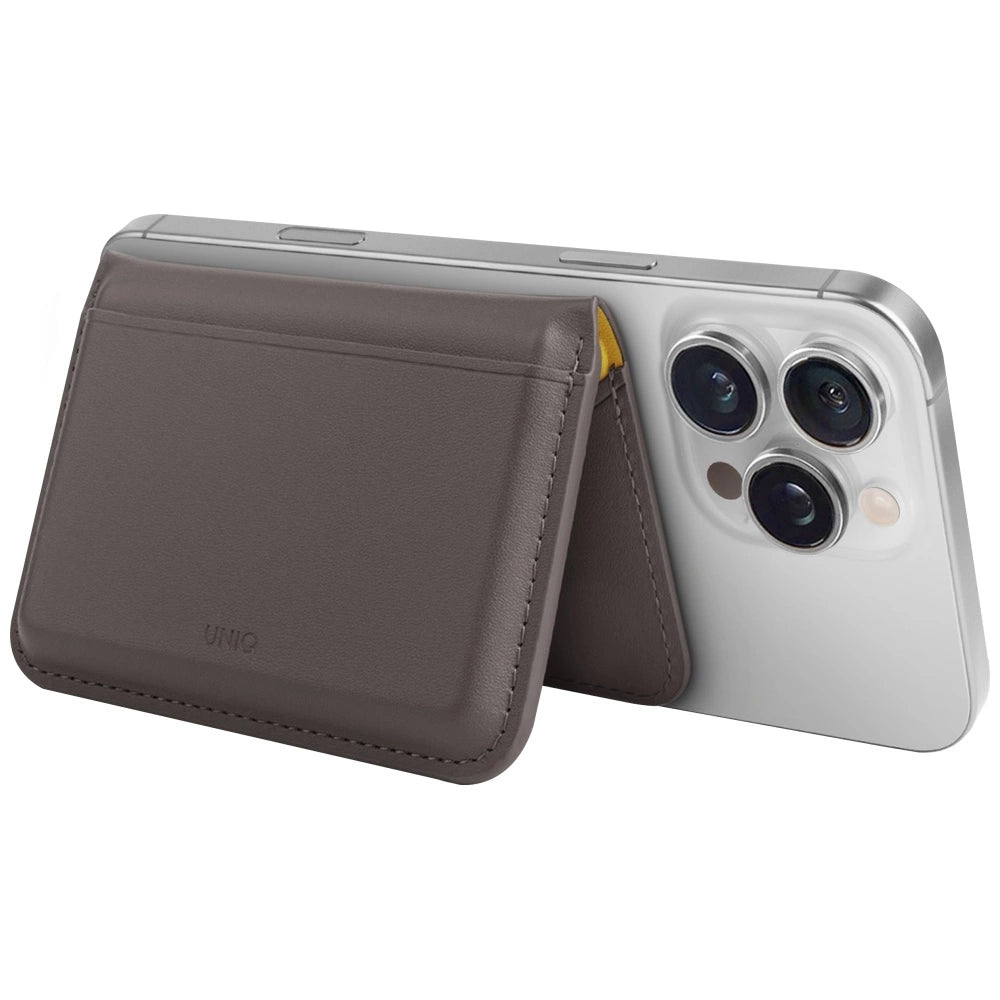 Uniq Lyden DS RFID Magnetic Wallet med Telefonstativ - Grå