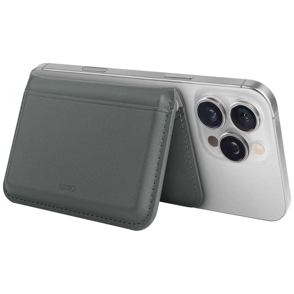 Uniq Lyden DS RFID Magnetic Wallet med Telefonstativ - Grøn