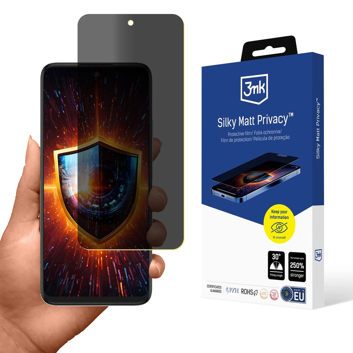 Privacy Screen Protector 3mk Silky Matt Privacy til TCL 60 5G / 60R 5G / 60 SE NXTPAPER 5G