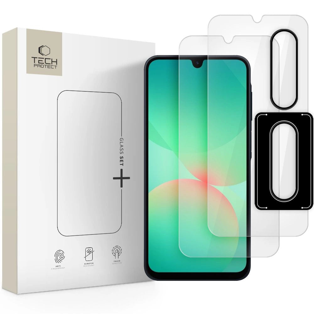 Tech-Protect Glass Set+ Hæmt glas til Samsung Galaxy A26 5G - Gennemsigtigt