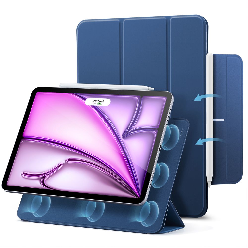 ESR Rebound Magnetisk Case til iPad Pro 12.9 2020 / 2021 / 2022 / iPad Air 13 2024 / 2025 - Blå