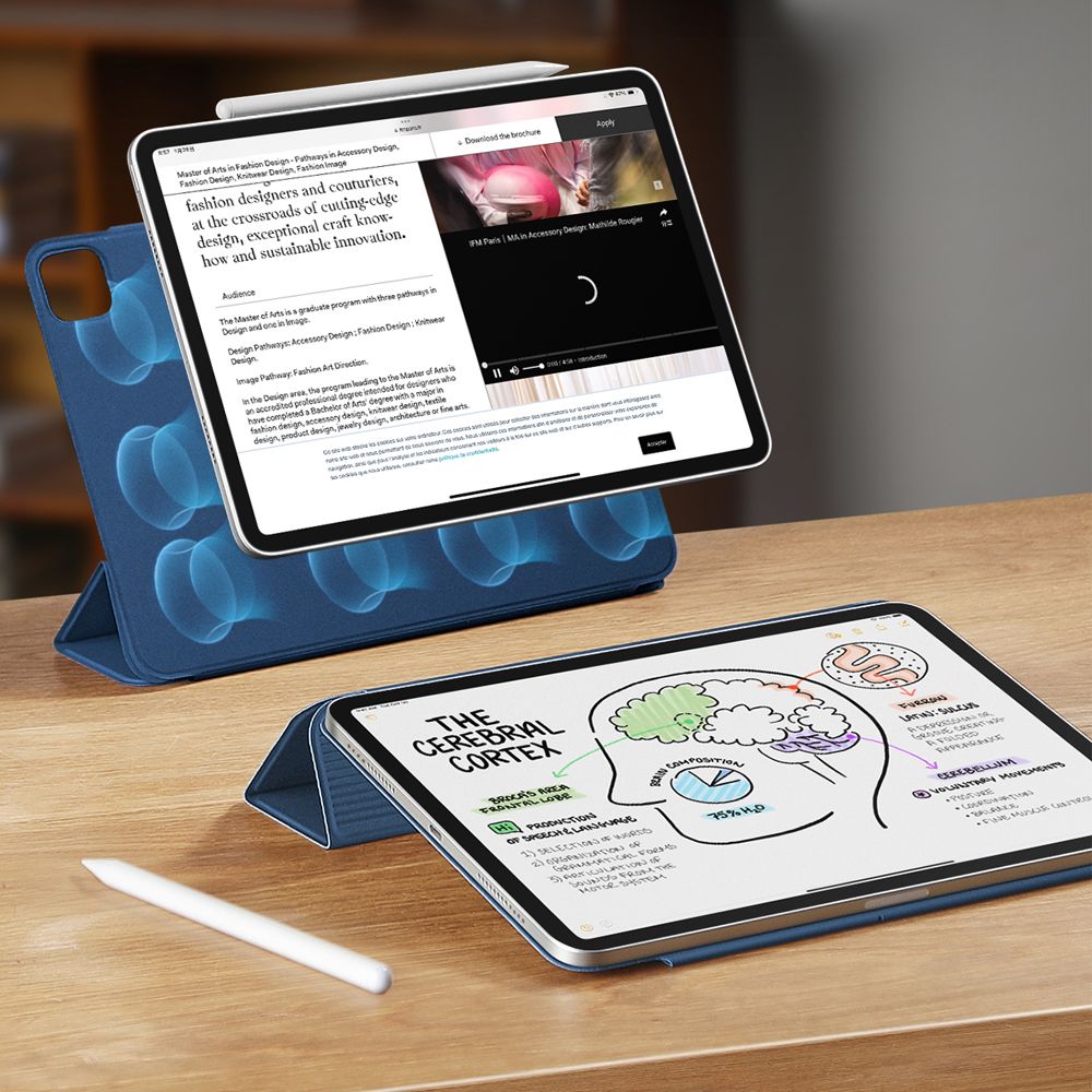 ESR Rebound Magnetisk Case til iPad Pro 12.9 2020 / 2021 / 2022 / iPad Air 13 2024 / 2025 - Blå