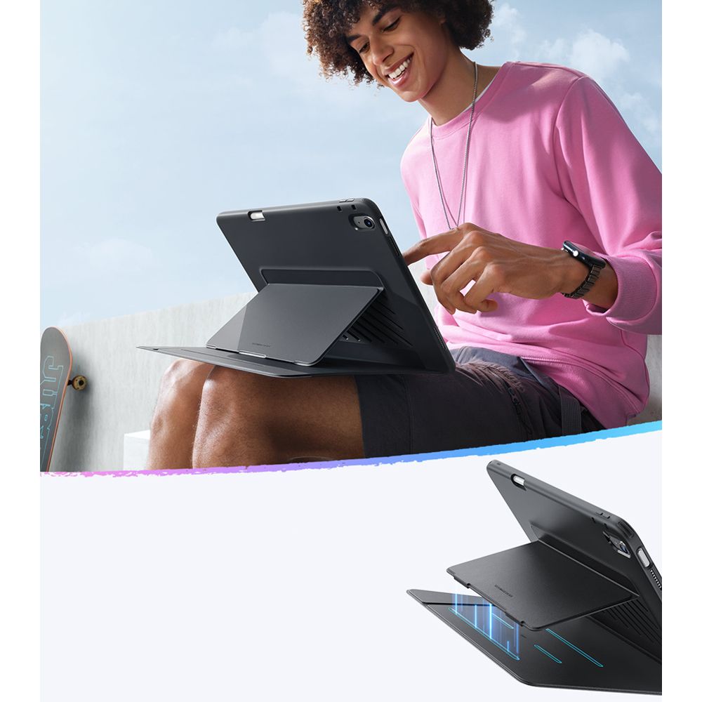 ESR Flip Hybrid Case til iPad Air 13" 1 / 2 (gen.) 2024-2025 - sort