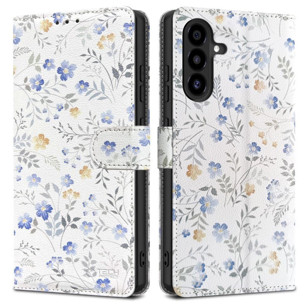 Tech-Protect Wallet Case til Samsung Galaxy A26 5G - Daisies med blade