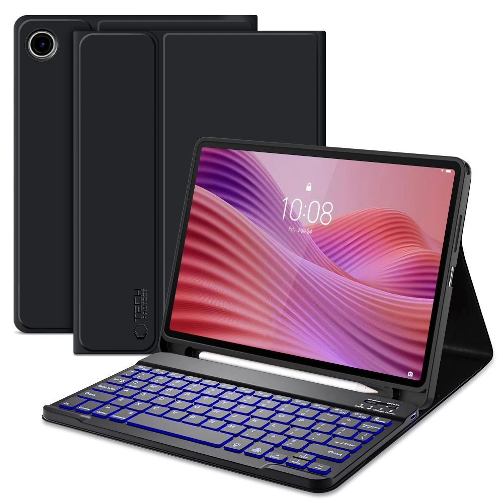Tech-Protect SC Pen + Keyboard Case til Lenovo Tab 10.1 TB-311 - sort