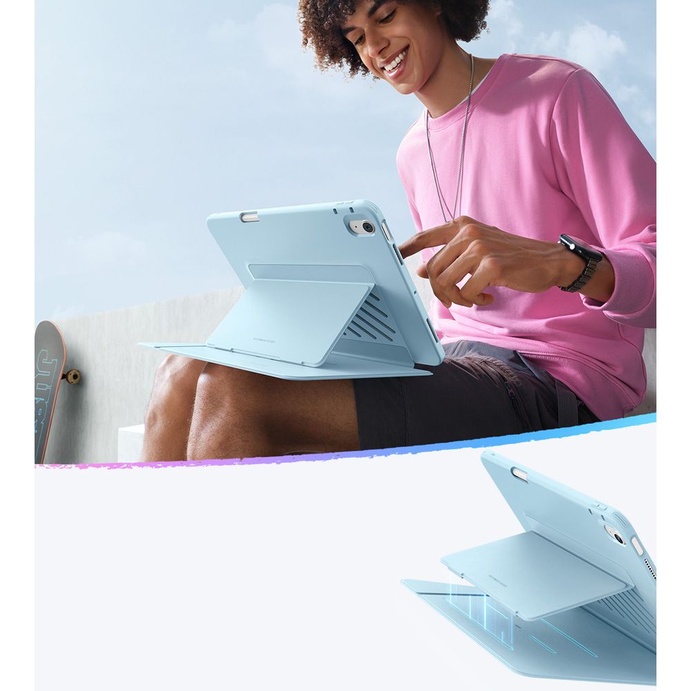 ESR Flip Hybrid Case for iPad 10.9" 2020-2022 (4. / 5. generation) / 11" 2024-2025 (6. / 7. generation) - Blå