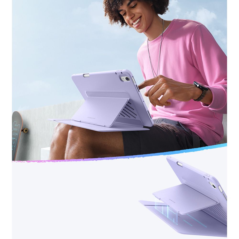 ESR Flip Hybrid Case til iPad 10.9" 2020-2022 (4. / 5. generation) / 11" 2024-2025 (6. / 7. generation) - Purple
