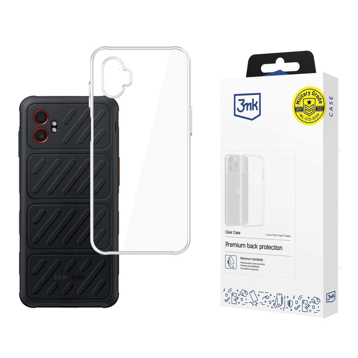 3mk Clear Case til Samsung Galaxy XCover 7 Pro - gennemsigtigt
