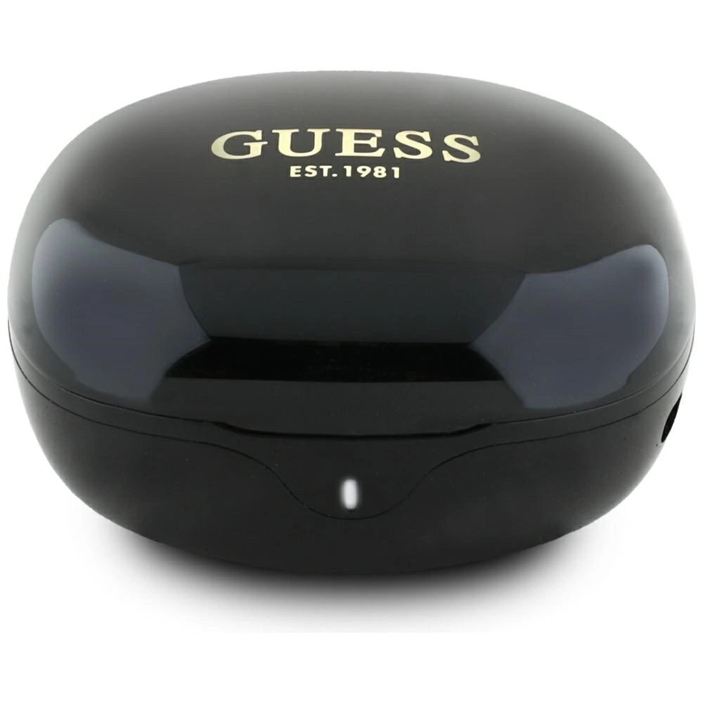 Guess Flat Classic Logo Elektroplateret TWS-hovedtelefoner - sort