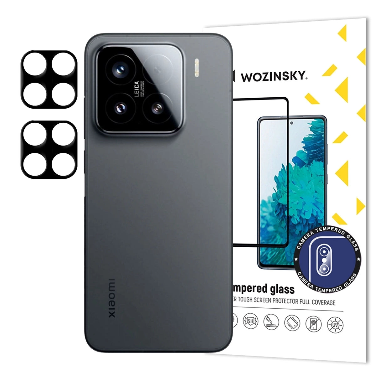Wozinsky Full Camera Glass Temperet glas til Xiaomi Redmi Note 14S, 2-pakke